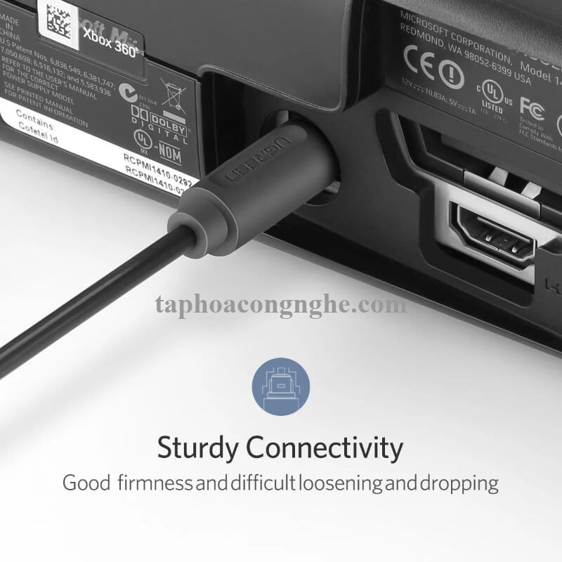 Ugreen 10771 3M màu Xám Dây cáp quang âm thanh 2 đầu dương AV122 30010771